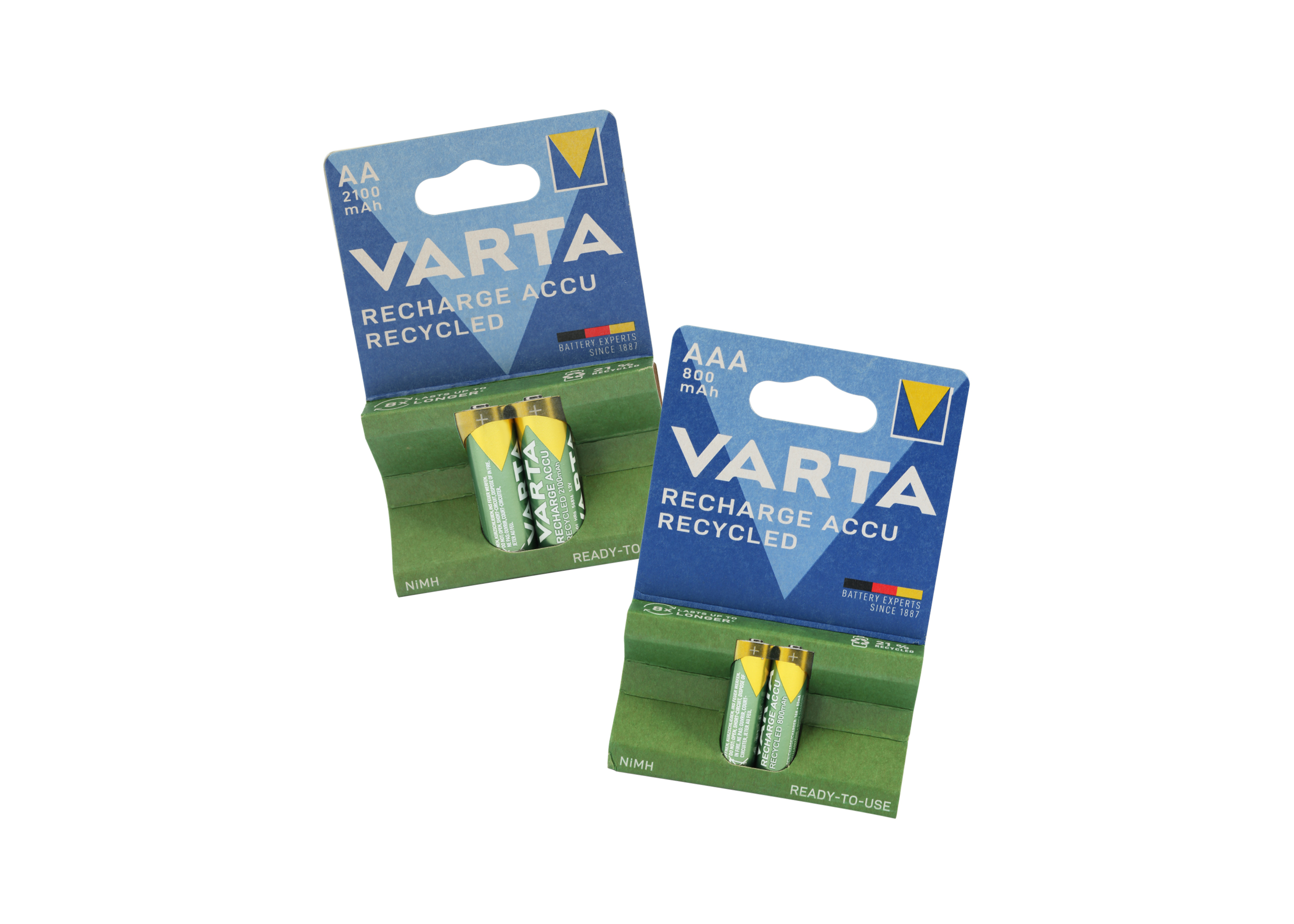 VARTA RECHARGE ACCU Recycled AA und AAA