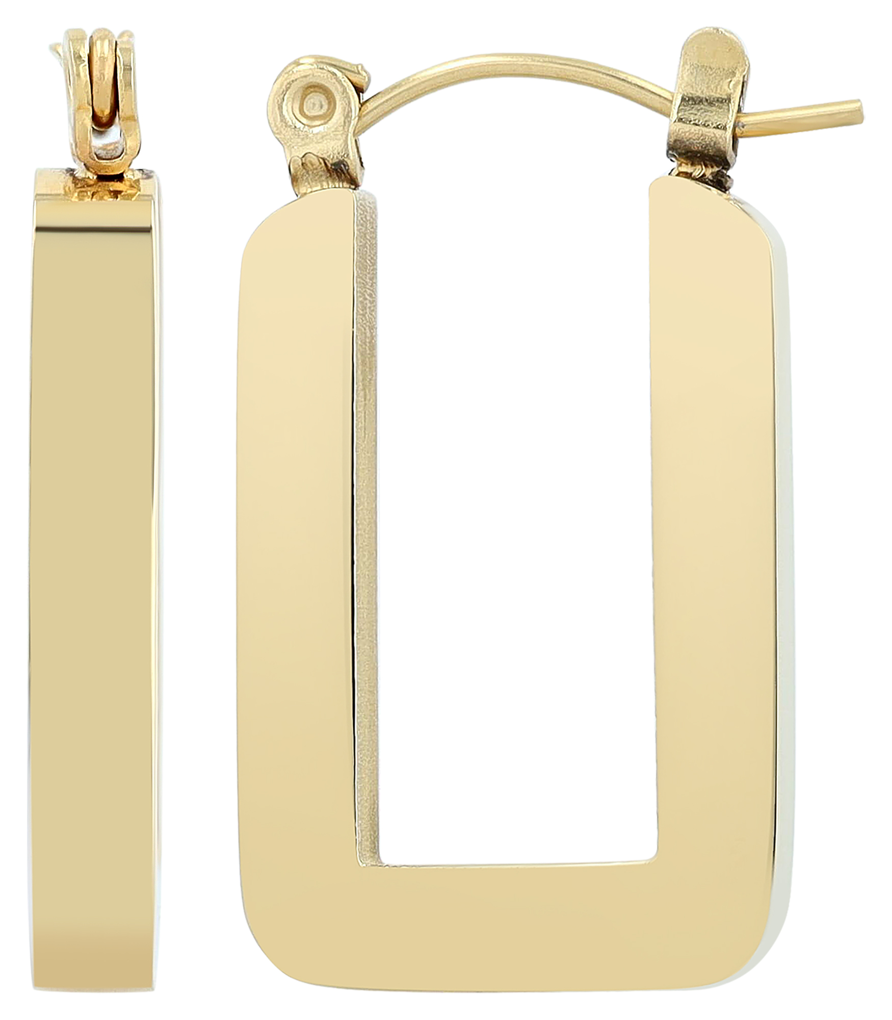 "Gerti" Akzent Edelstahl Creolen, goldfarben