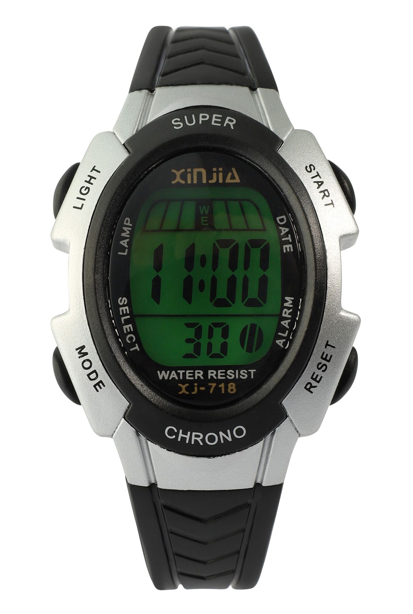 Xinjia Herrenuhr mit TPU-Band, schwarz