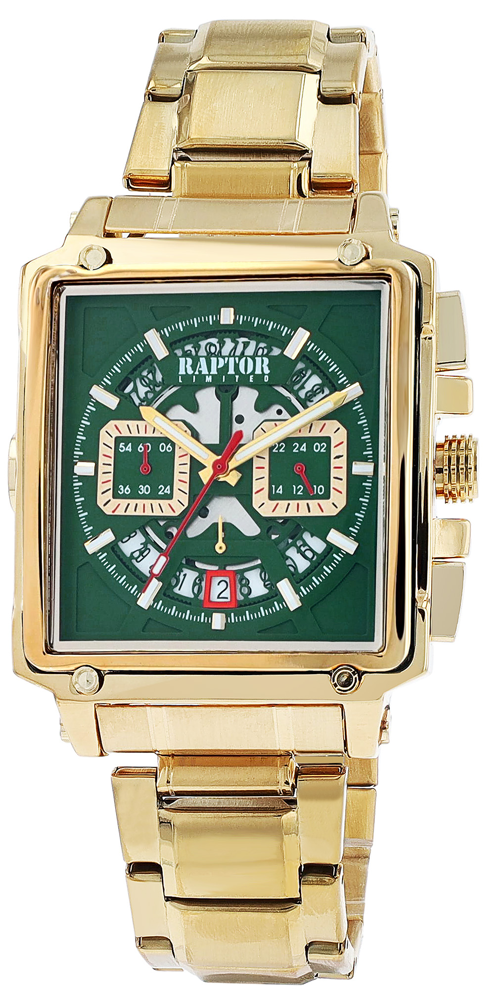 Raptor Limited Herrenuhr "Oscar" mit Edelstahlarmband