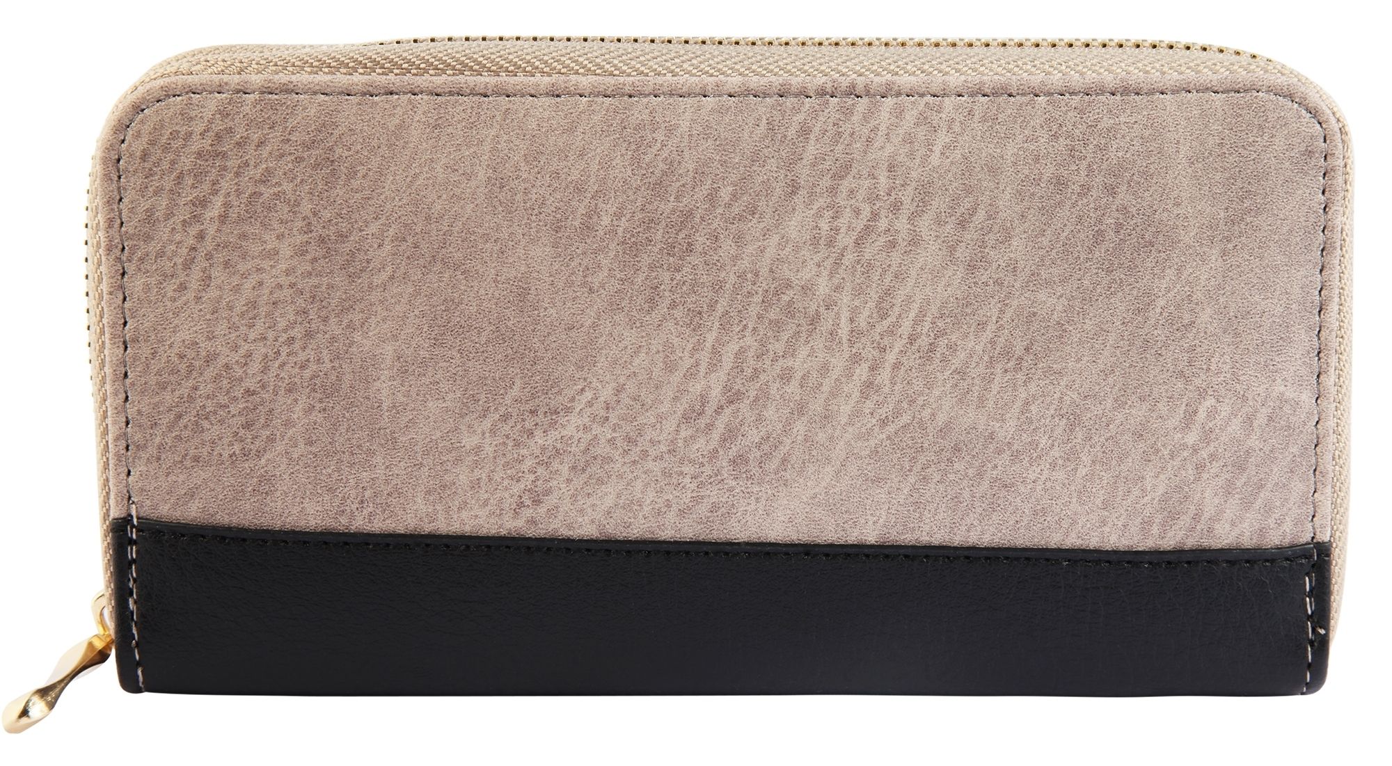 Cham Cham Damen Geldbörse aus Lederimitat, Beige/ Schwarz