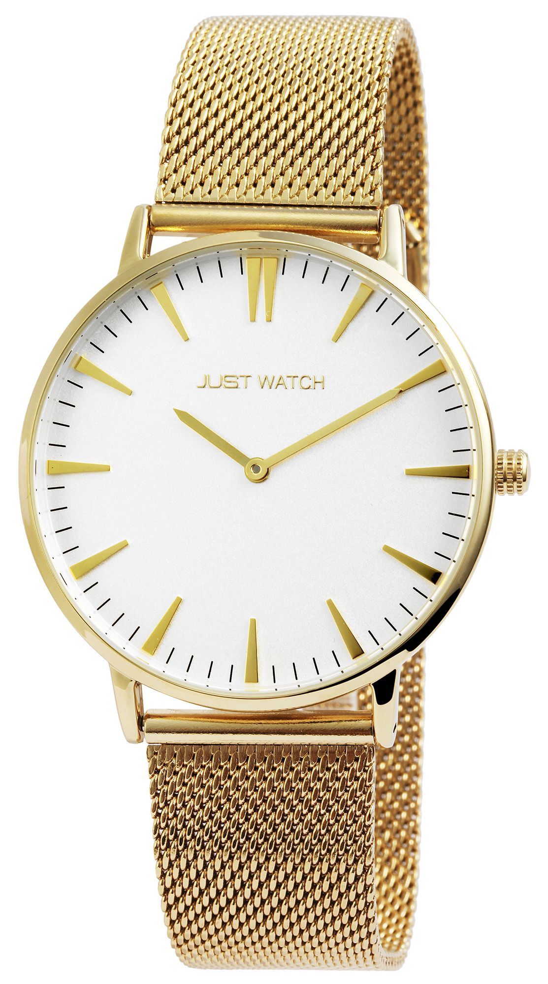 Just Watch analoge 2-Zeiger Unisex-Armbanduhr