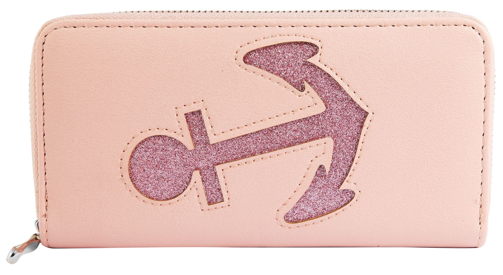 Cham Cham Damen Geldbörse aus Lederimitation mit Anker, rosa/pink