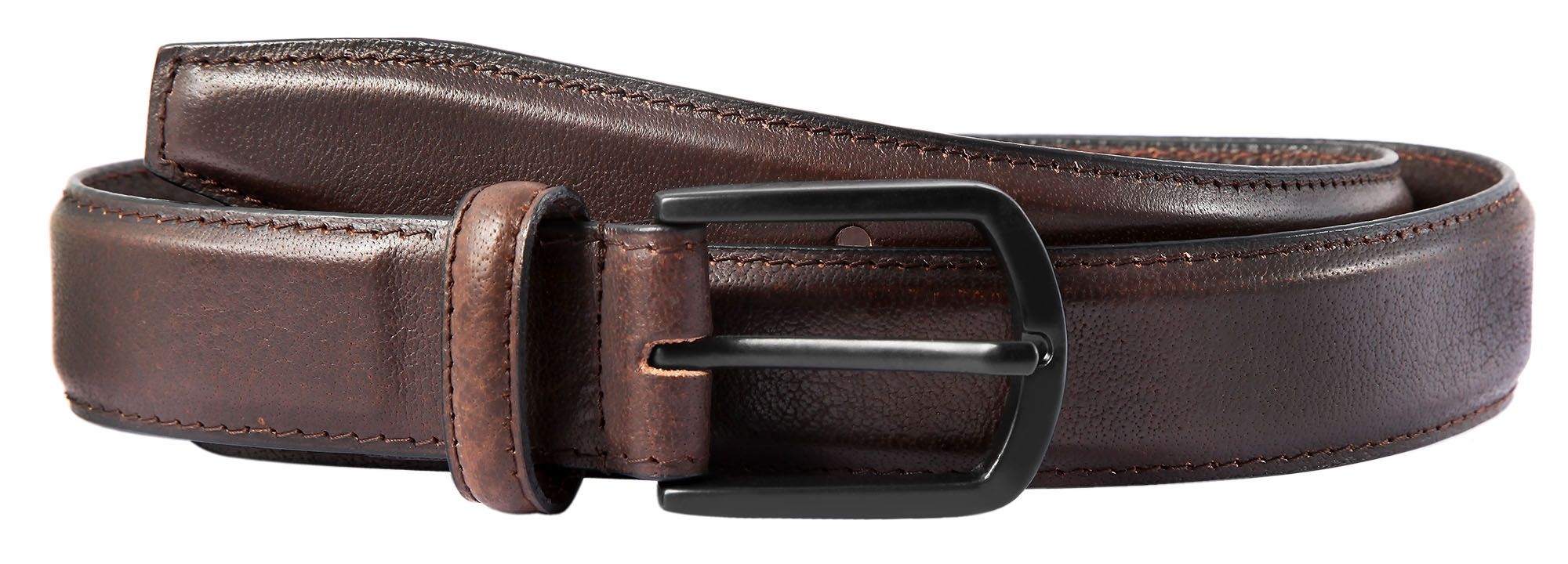 Leonardo Verrelli Echtledergürtel, braun, Bundweite 120 cm