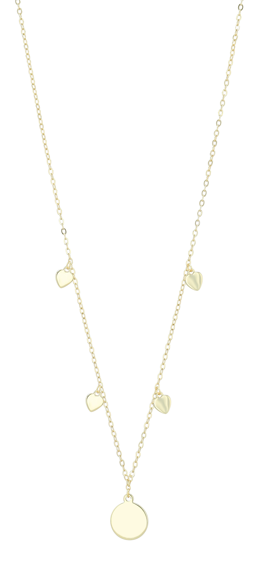 "Insi" 925/- Echt Silber Kette mit Anhänger, vergoldet, Gravurplatte