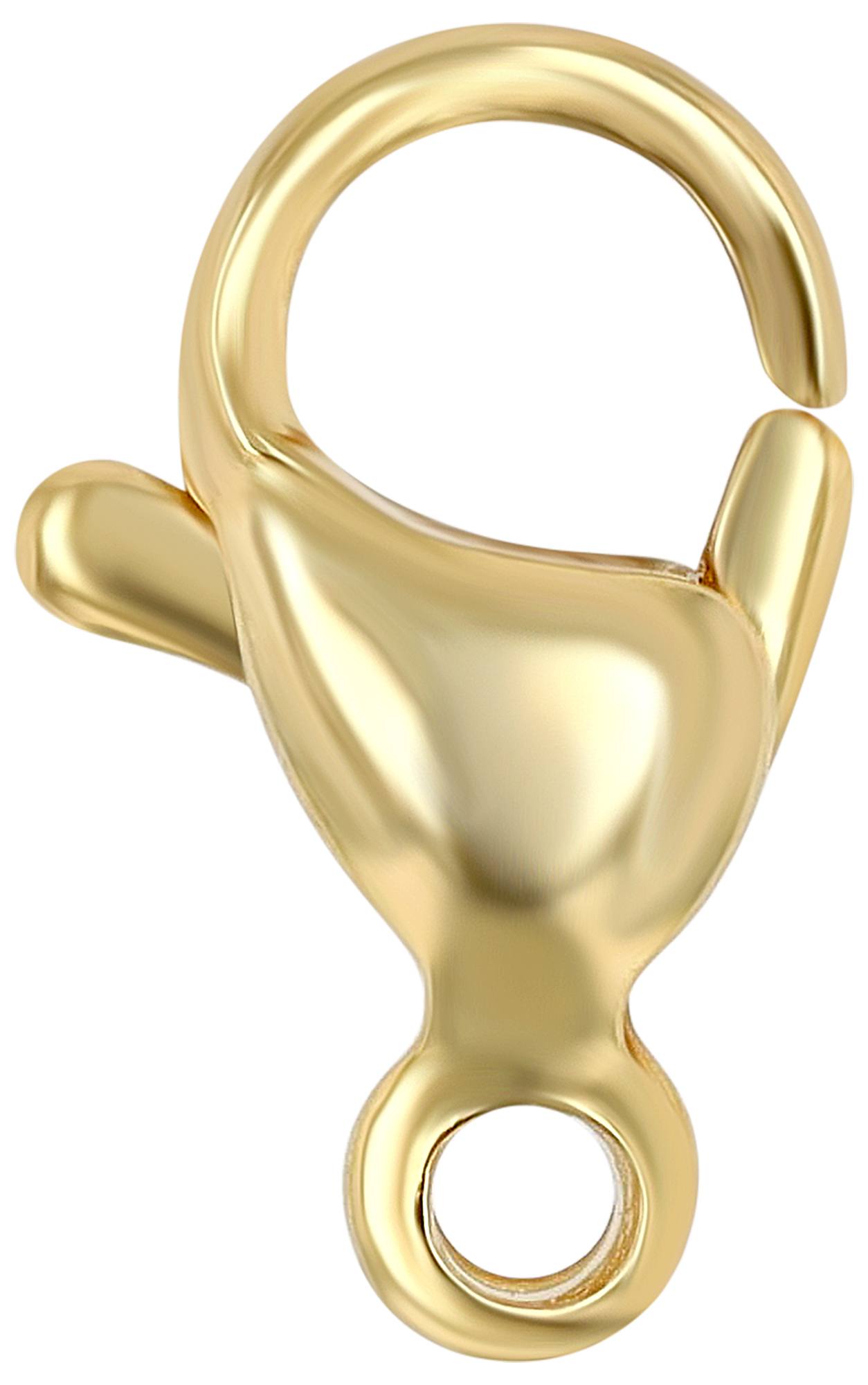 Karabinerverschluss 9 mm (Schmuckersatzteilen) Edelstahl, VE-10, goldfarben