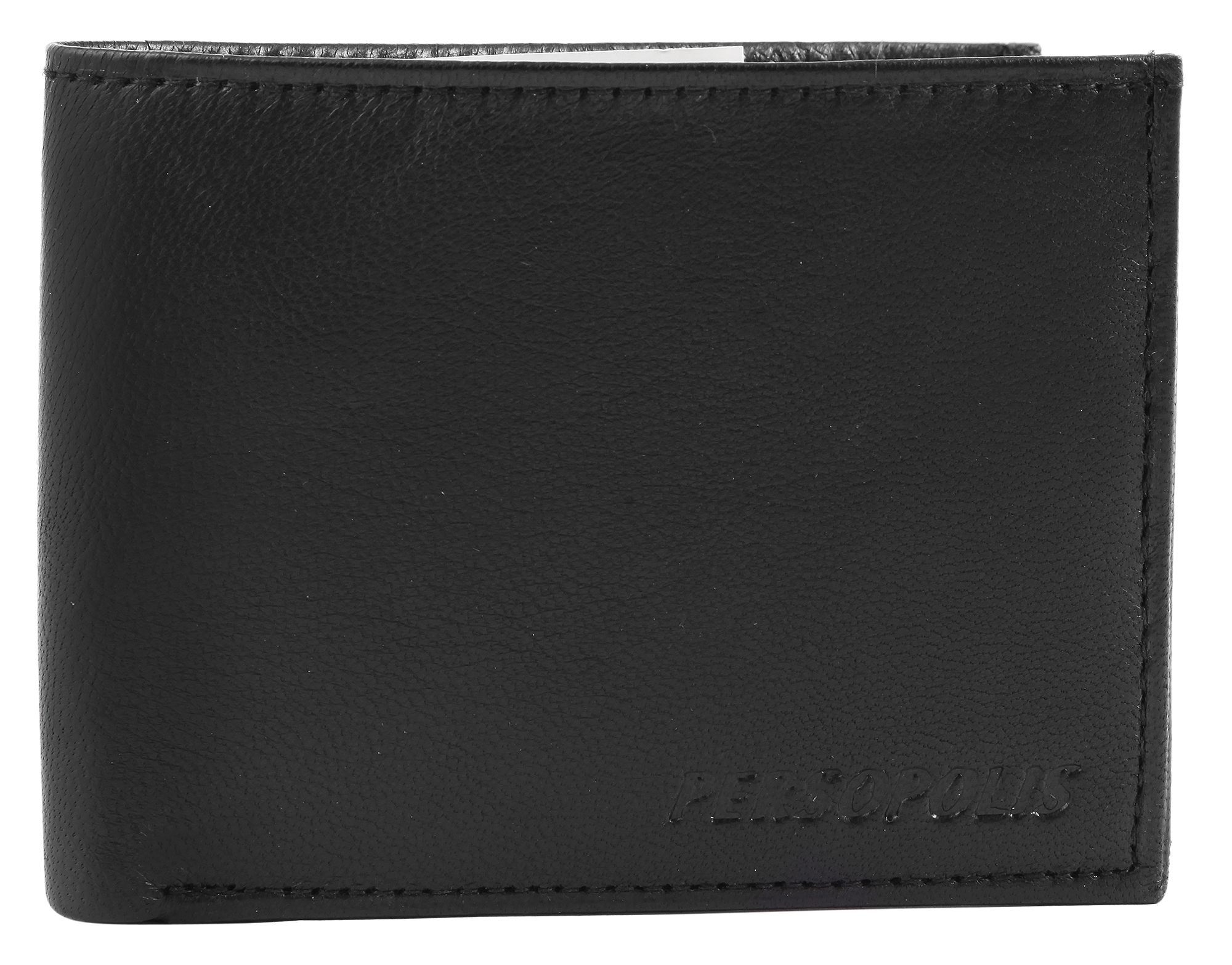 Persopolis Echtledergeldbörse in schwarz