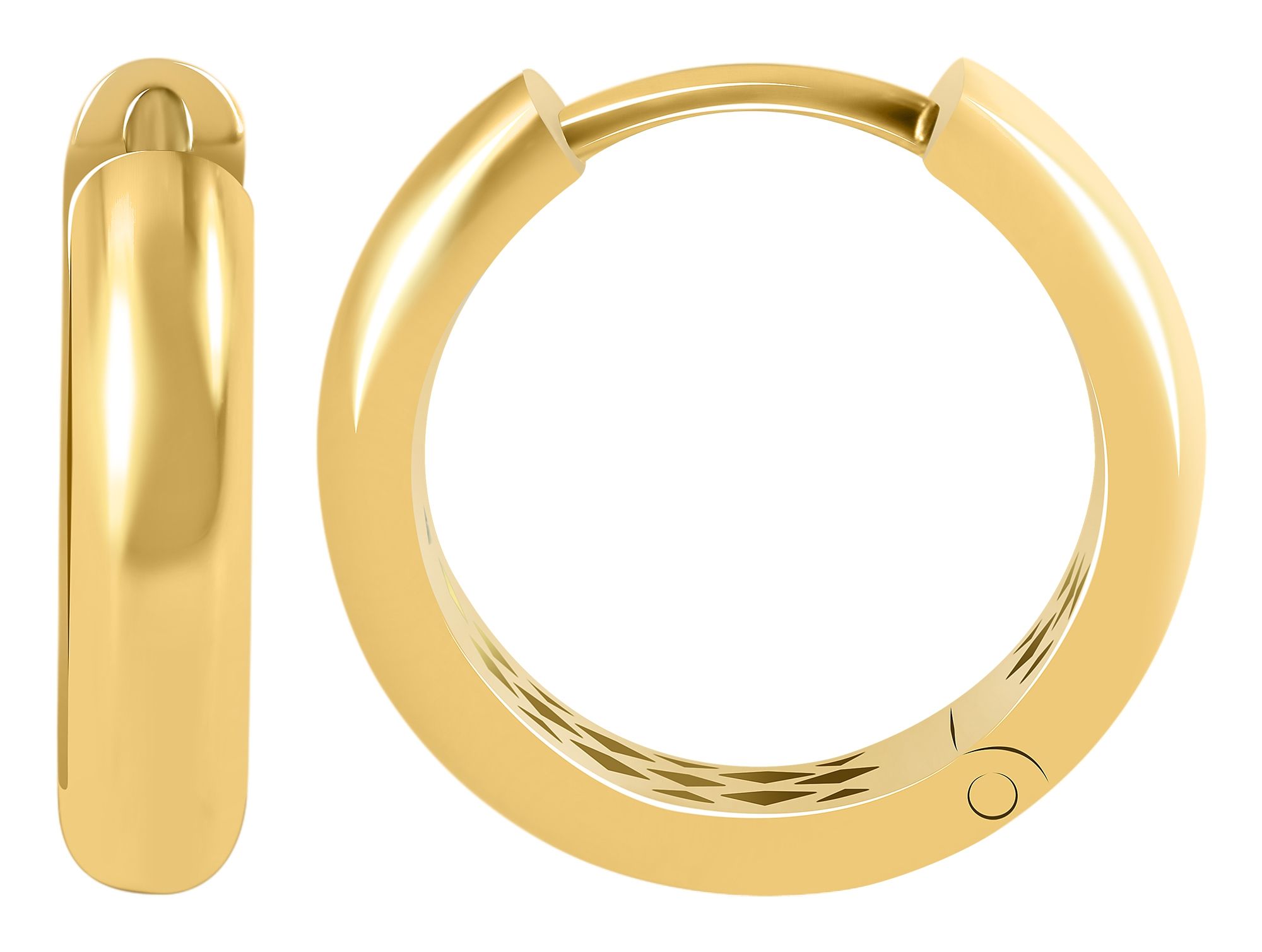 333/- Gold Klapp-Creolen "Annele", Gelbgold, 8 Karat