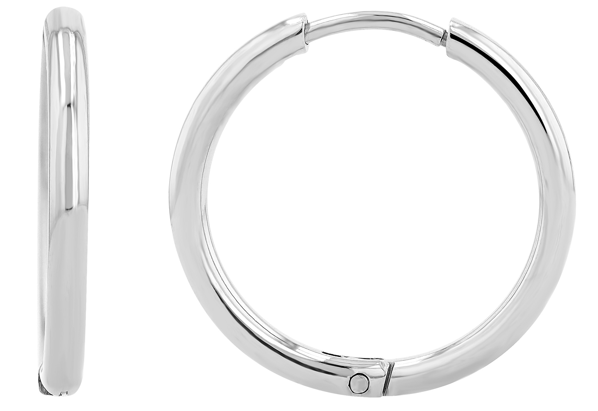 "Monique" Akzent Edelstahl Creolen, silberfarben