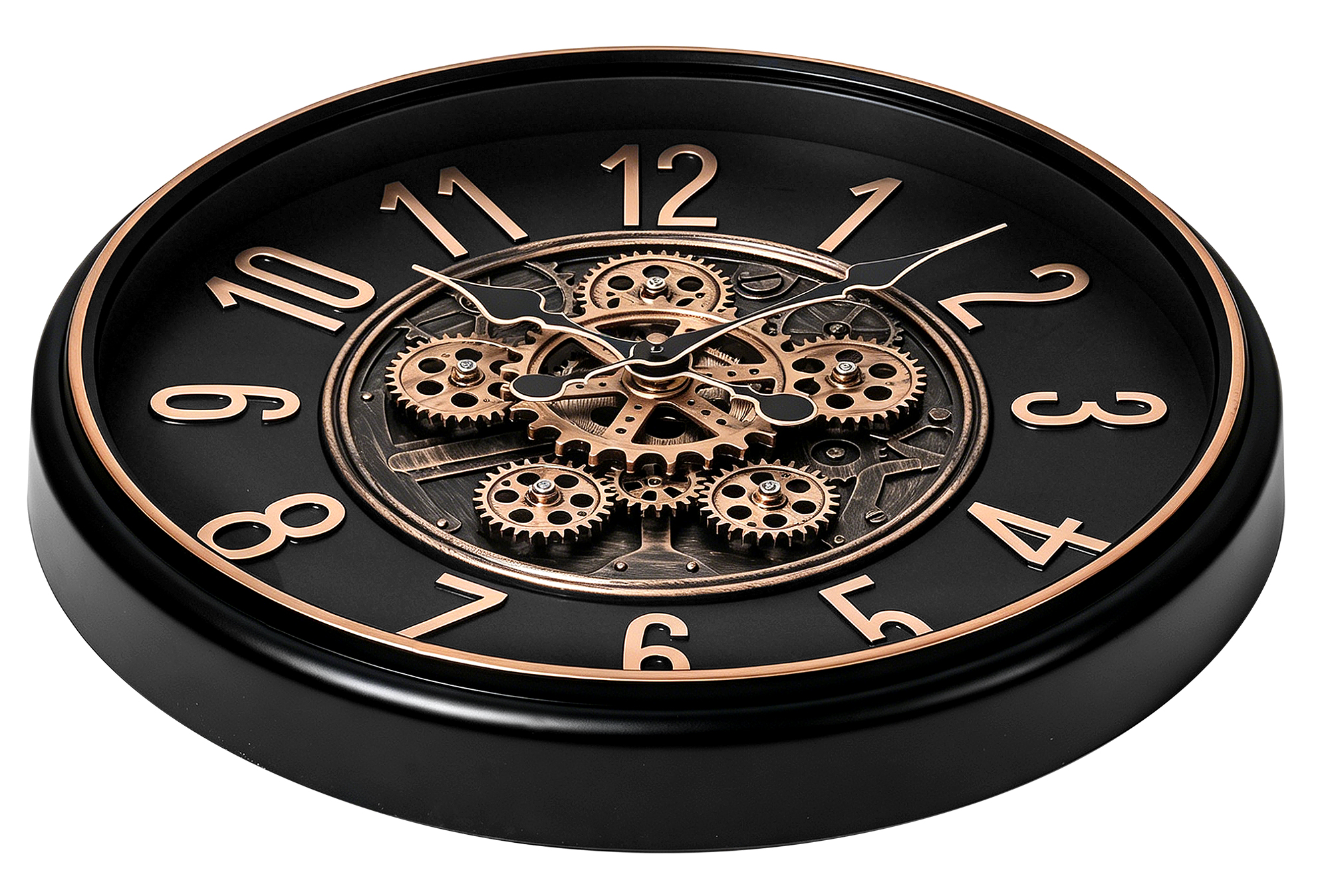 Orologio da parete scheletrato in stile industrial