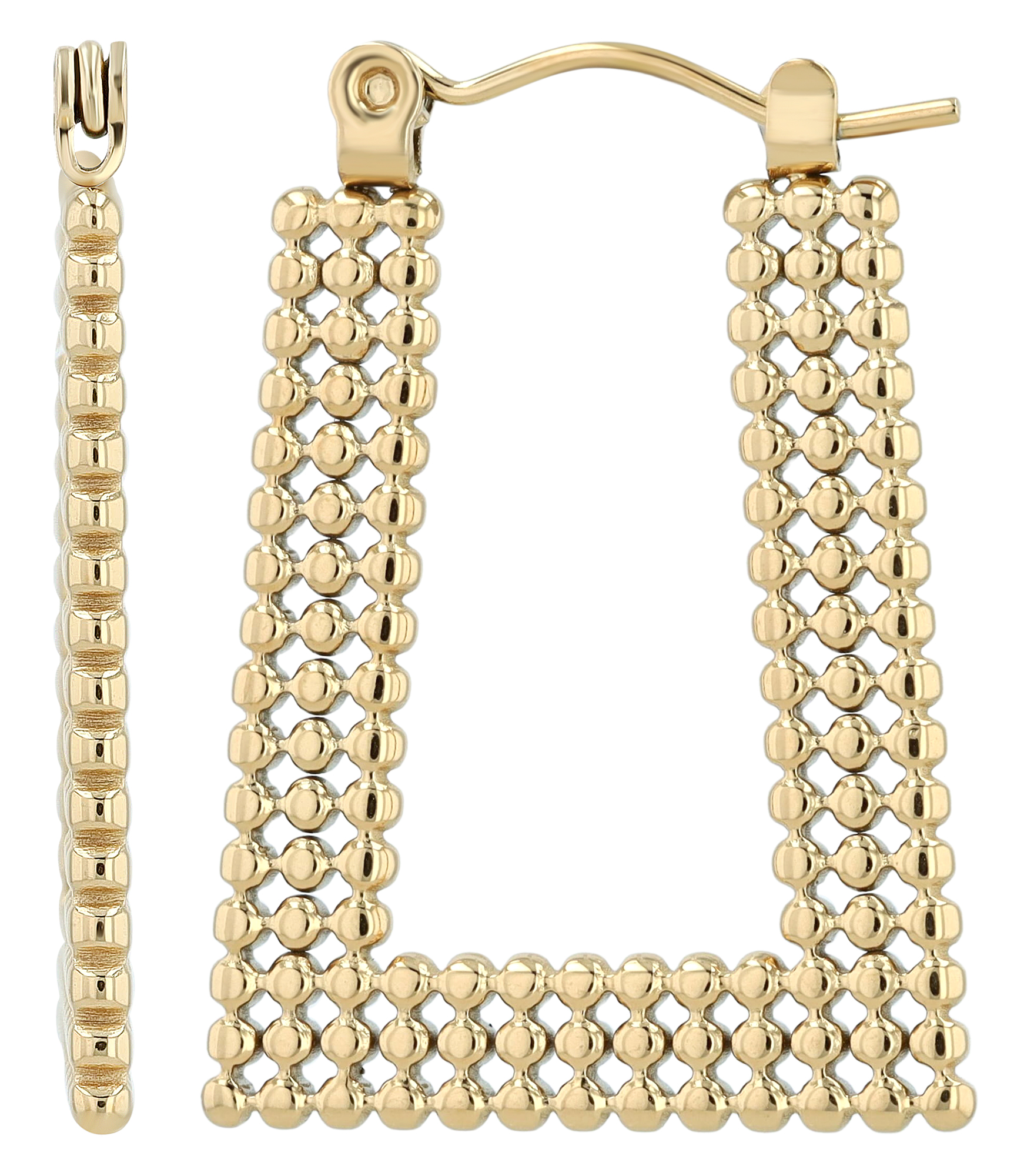 "Nelli"  Akzent Edelstahl-Creolen, Statement, goldfarben