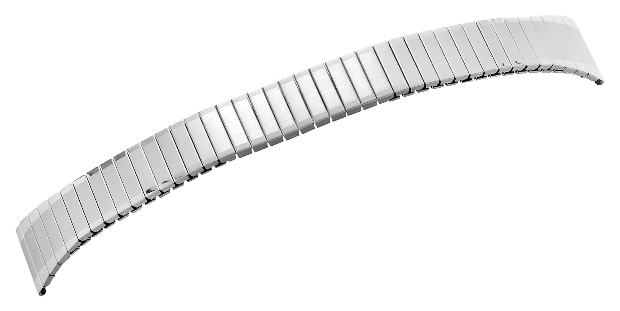 Edelstahl Zugarmband, silberfarben, 20 mm