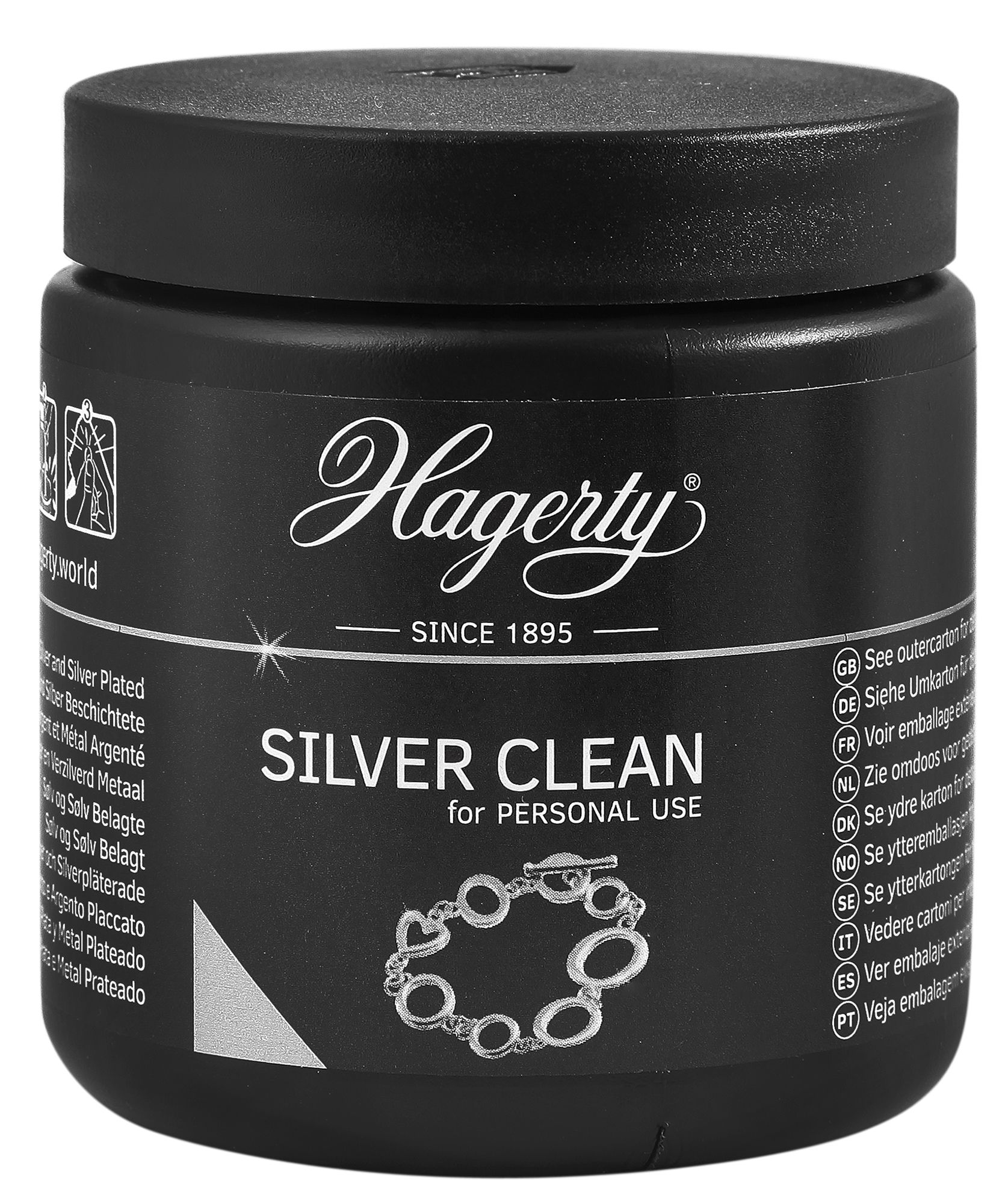 Hagerty Silver Clean Schmucktauchbad zur professionellen Schmuckreinigung, 170 ml