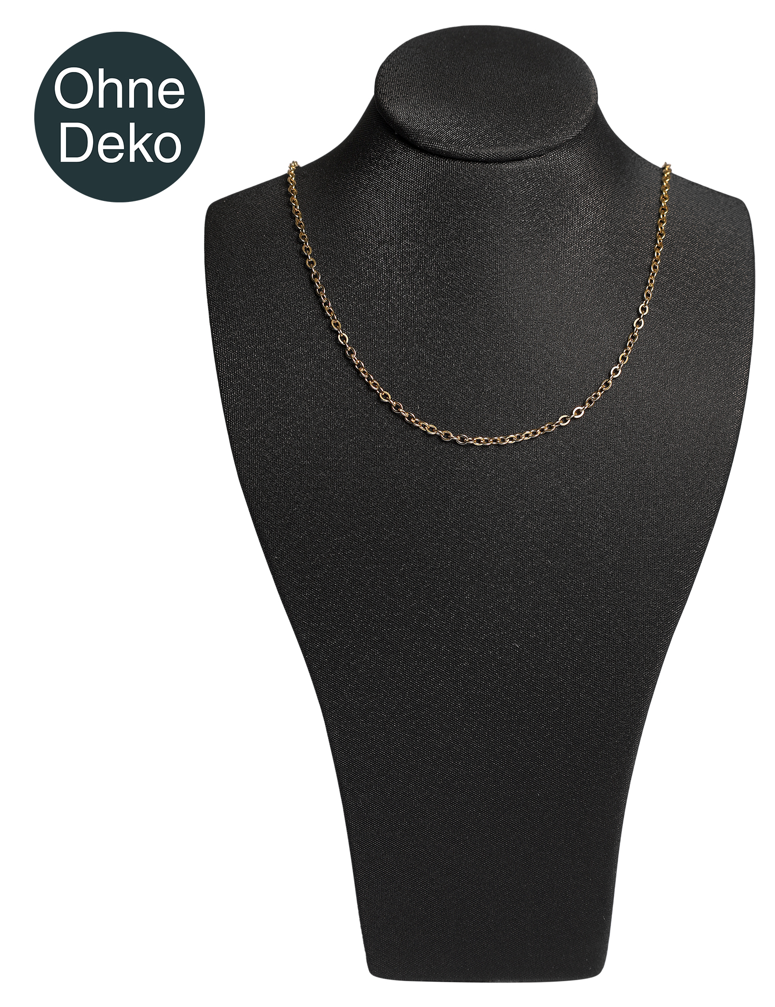 Büste (Dekoserie Soft), PU-bezogen, 19 cm, schwarz