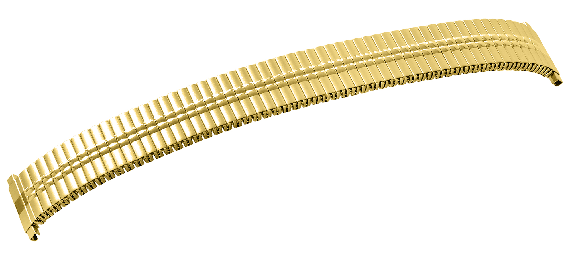 Unisex Edelstahl Zugarmband., goldfarben, 20 mm