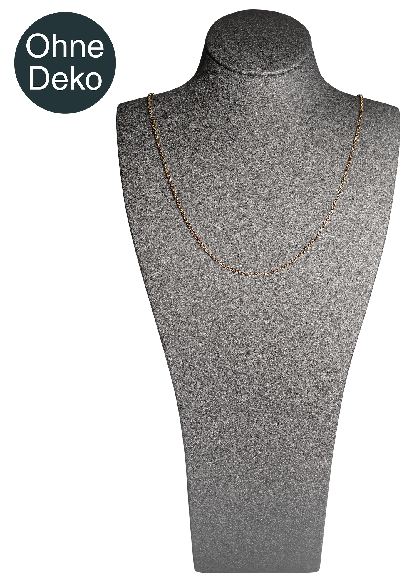 Büste (Dekoserie Soft), PU-bezogen, 29 cm, grau