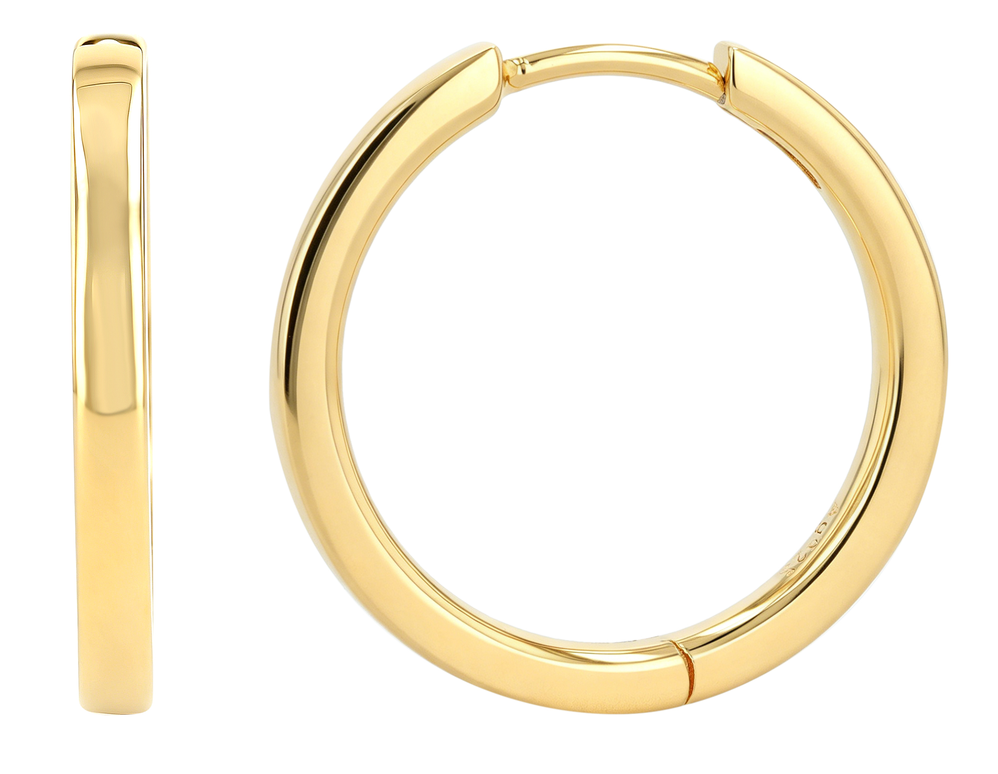 Sif Jakobs Jewellery 925/- Echt Silber Creolen "Ellera Pianura Grande" Ø 15mm, vergoldet