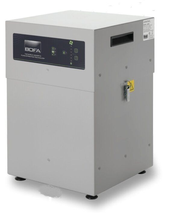 BOFA Laserabsauganlage AD 350 - speziell für Lasermarkierer IMP-L100 / L3,  Durchflussmenge 380 m3/h, Lau