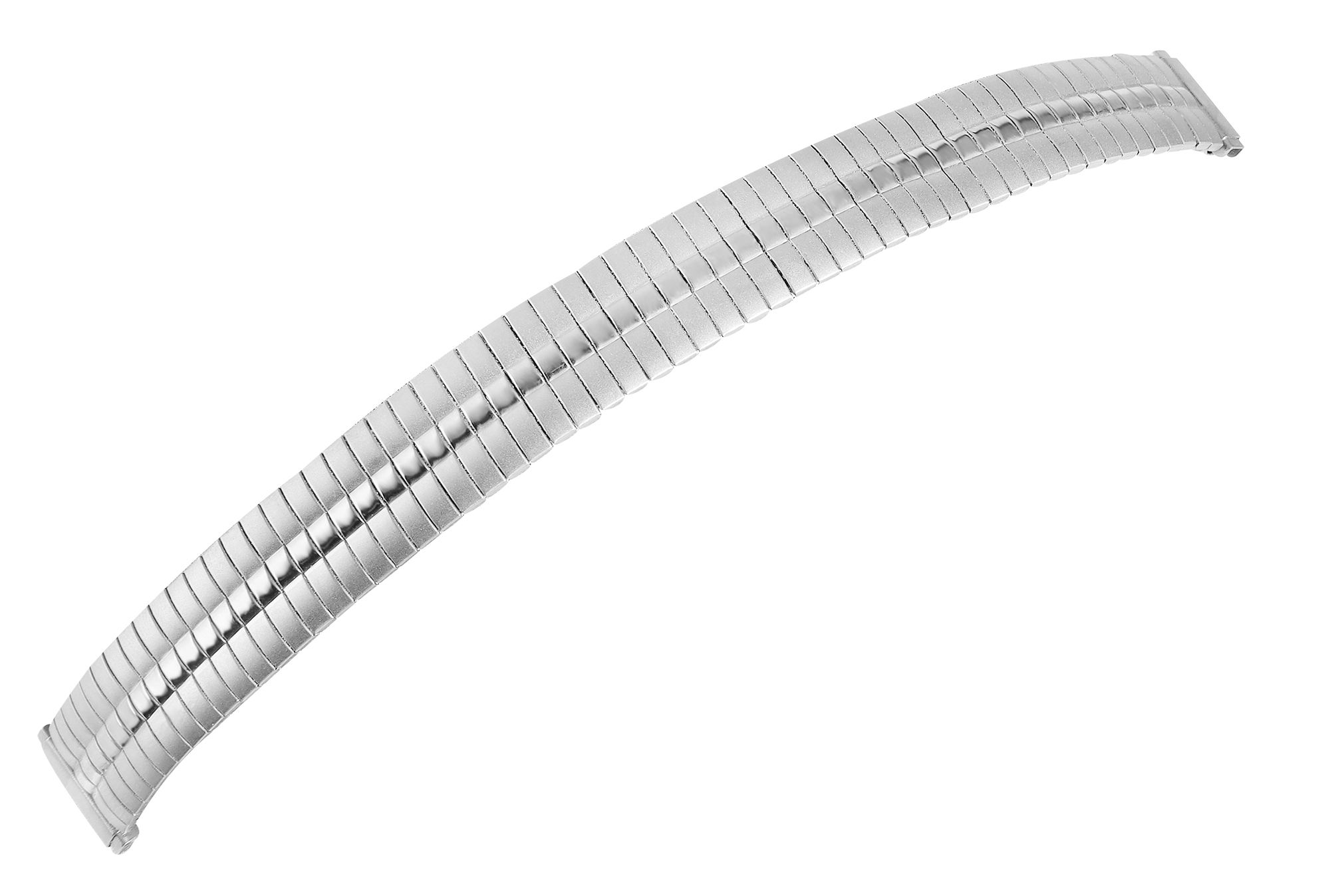 Edelstahl Zugarmband für Uhren, silberfarben, Anstoßbreite flexibel: 10 mm
