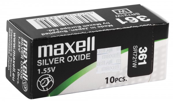 MAXELL Knopfzellen, 0% Quecksilber, Verpackungsinhalt 10 Stück