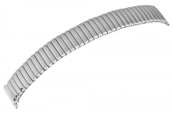 Edelstahl Zugarmband für Uhren, mattiert, flexibler Bandanstoß 16 mm - 23 mm