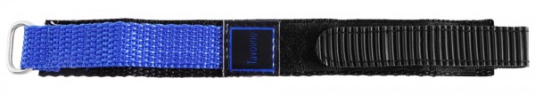 Klett-Uhrenarmband, schwarz/blau, 14 mm