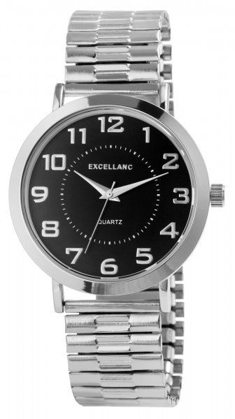 Excellanc Herrenuhr mit Edelstahlzugarmband