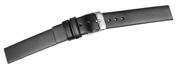 Echt Leder Armband, schwarz, glatt, flach, Dornschließe UVP 14,95 €