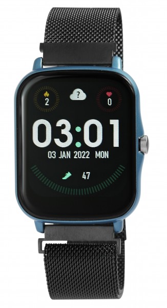 TimeTech Smartwatch mit Mesharmband