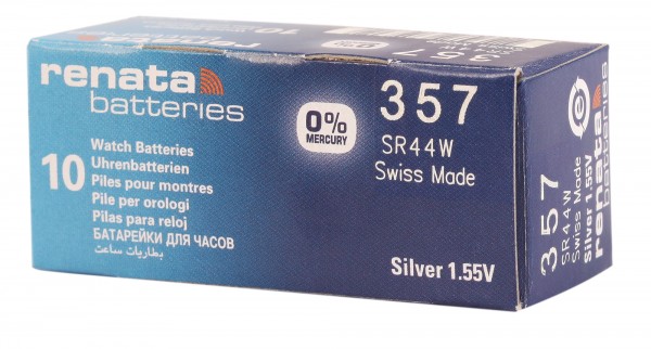 RENATA Silberoxid-Knopfzellen, 0% Quecksilber, 10 Stk., R301-R399