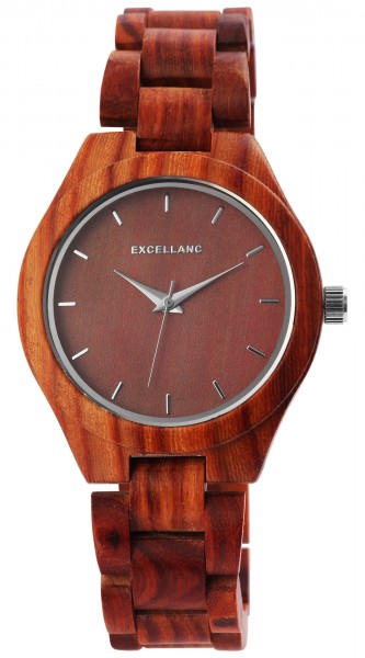 Excellanc Armbanduhr für Damen aus Holz