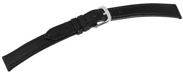 Echtleder-Uhrenarmband, schwarz, VE 12, 12 mm - 24 mm
