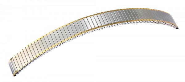 Edelstahl-Zugarmband, silber- und goldfarben, 14 mm / 18 mm