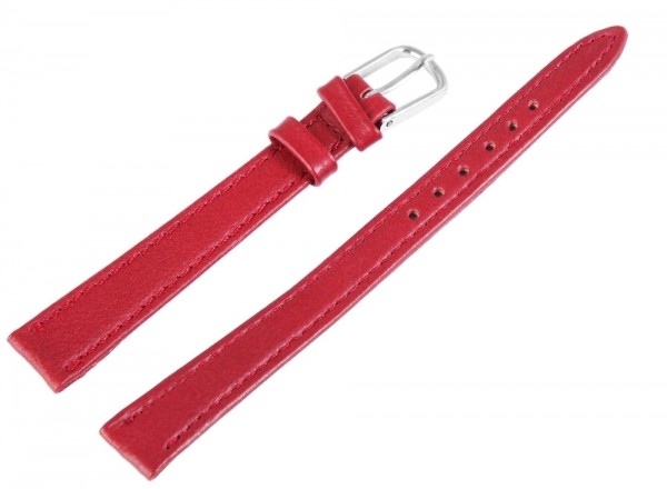 Basic Echtleder Armband in bordeaux rot, glatt, flach, 8 mm