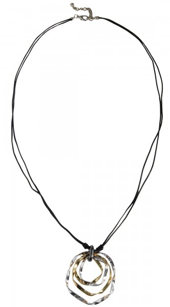 Cham Cham Lederimitat Damen Halskette, Länge: 84 cm / Stärke: 3 mm