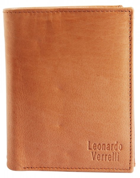 Leonardo Verrelli Herren Geldbörse aus Echtleder. Format 10 x 12 cm.