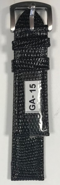 Echt Leder Armbänder, schwarz, 24 mm