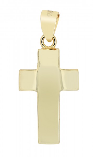 925er Echt Silber Anhänger "Osric", Kreuz, vergoldet oder rhodiniert