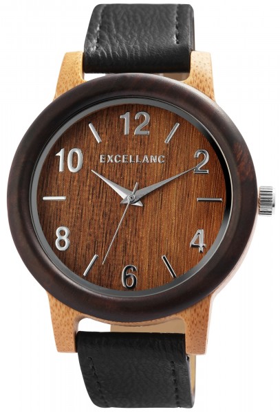 Excellanc Unisex Uhr aus Holz