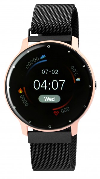 TimeTech Smartwatch mit Mesharmband