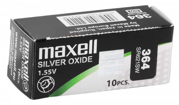 MAXELL Knopfzellen, 0% Quecksilber, VE 10 Stk 301 - 399