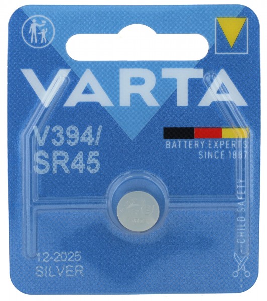 Varta Batterie Silberoxid Knopfzelle - 1er Blister 362 - 395