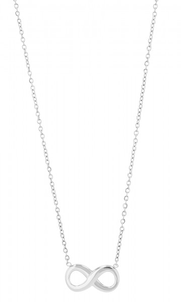Akzent Infinity-Halskette "Idris" aus Edelstahl, 43+5 cm