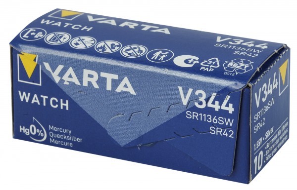 Varta Batterie Silberoxid Knopfzellen - VE 10 Stück - V301-V399
