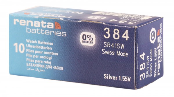 RENATA Silberoxid-Knopfzellen, 0% Quecksilber, 10 Stk., R301-R399