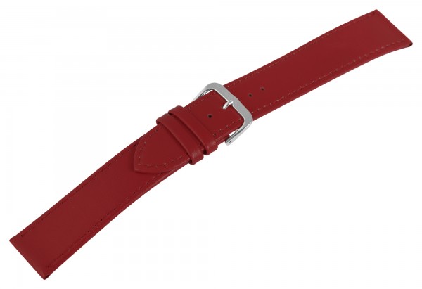 Echtleder-Uhrenarmbandset, XL, VE 6, rot, 10 - 24 mm