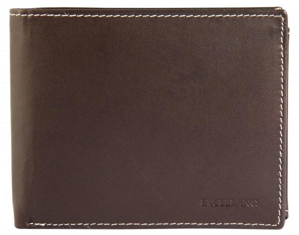Excellanc Herren Geldbörse aus Echtleder. Format 12 x 10 cm.