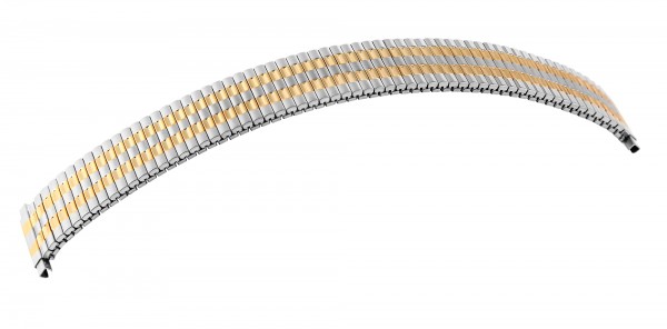 Edelstahl-Zugarmband, silber-/goldfarben, 12 mm & 18 mm