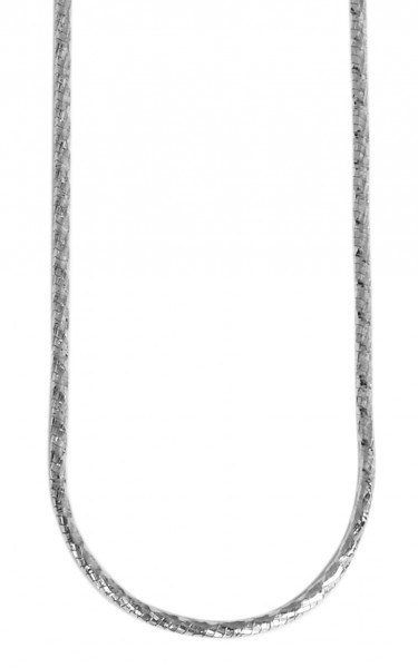 925/- Echt Silber Schlangenkette "Louay", rund, 1,2 mm, rhodiniert