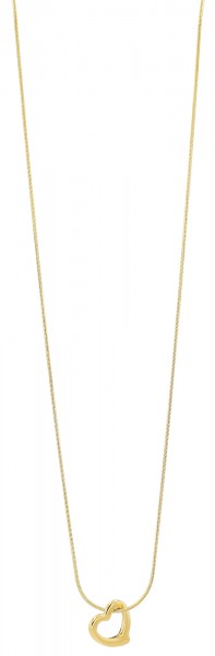Akzent Herzkette "Tavia", Edelstahl, 43+5 cm, silber- oder goldfarben